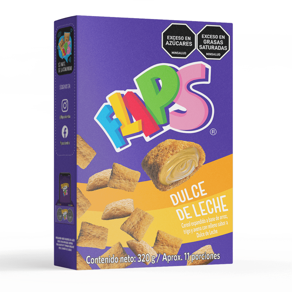 Flips 320gr Dulce de leche